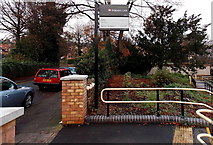 SO7847 : Osborne Road entrance to Malvern Link railway station by Jaggery