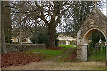 SP5018 : Bletchingdon: churchyard extension and stables by Christopher Hilton