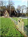 At the cricket ground, Clumber Park