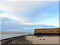 NU1535 : Old pier near Budle Newtown Caravan Site by Andrew Curtis