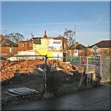 TL4757 : Perne Road: rubble and remains by John Sutton