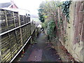 Descent from Yewberry Lane towards Grove Park Drive, Newport