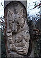 SK3891 : Tree sculptures on Newman Road, Wincobank by Ian S