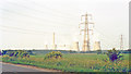 Drax Power Station from SW, 1988