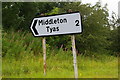 Sign to Middleton Tyas, south of Barton