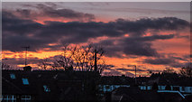 TQ2995 : Sunset in London N14 by Christine Matthews