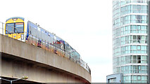 J3474 : Train, Corporation Street, Belfast (December 2014) by Albert Bridge