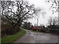 Track and Footpath Approaching Etwall Road