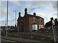 Trent Vale: boarded-up house on the corner of Leaside Road and Newcastle Road