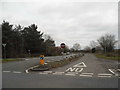 Tithebarns Lane at the junction of Clandon Road