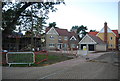 New houses by the Sandlings Way