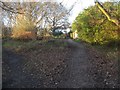 Path behind the football ground