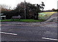 Huntspill Road bench near a farm access road in Highbridge