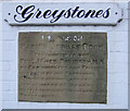 Memorial Stone on the front of former Parish Jubilee Room, Nafferton