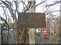 Old LNER sign on Squires Lane, Finchley