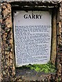 Garry - information plaque