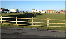 TV4898 : Open space behind and below the seafront, Seaford by Robin Stott