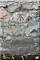 Benchmark on wall of Battlebarrow