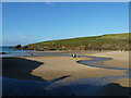 Trevone beach from the car park