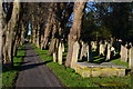 Path through Lymington churchyard