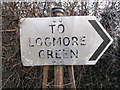 TQ1447 : Old direction sign, Logmore Green by David Howard