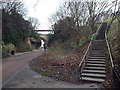 Path through Roker Park, near Sunderland