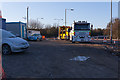 SU4416 : Roadworks at M27 Junction 5 by Peter Facey