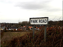 TM0062 : Park Road sign by Geographer