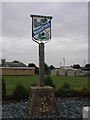TM4679 : Wangford village sign by Adrian S Pye