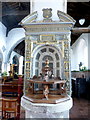 The font, St. Mary the Virgin, Elham