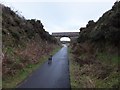 Disused railway bridge by Cummingston