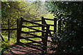 Kissing gate on a footpath towards Clent parish church