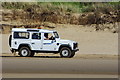 SD2709 : Sefton Council Land Rover patrolling the beach between Ainsdale and Formby Point by Phil Champion