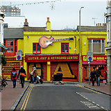 TQ3104 : Guitar Centre in North Road, Brighton by Roger  Kidd