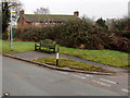 Bus stop bench in Llancloudy