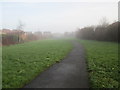 Footpath on a misty morn - Eighth Avenue