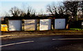 Yellow grit box and lockup garage, Brynglas Avenue, Newport