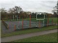 SJ8544 : Lyme Valley Park: basketball court by Jonathan Hutchins