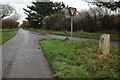 Road junction and signpost