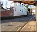 Rectangular mirror facing Outfall Works Road, Hereford