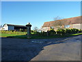 Barns at the entrance to Golding Farm