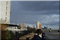 View of Meadow Court, Parkside Court and Waterside Heights from Thames Barrier Park #3