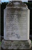 SP1572 : Hockley Heath War Memorial (2) - inscription, Hockley Heath, near Solihull by P L Chadwick