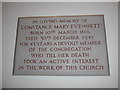 St Christopher, Wey Hill: memorial (3)