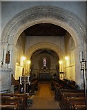SP8526 : Stewkley - St Michael - Norman arches by Rob Farrow