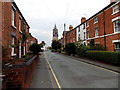 Roft Street towards Holy Trinity Parish Church, Oswestry