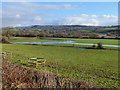 River Towy flood plain near Rhosmaen