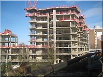 TQ0979 : Hayes: Apartments under construction by Nigel Cox