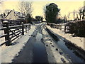 Snow and ice along Ballinamullan Road