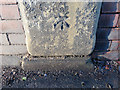 Bench mark in Chester Road, Wrexham